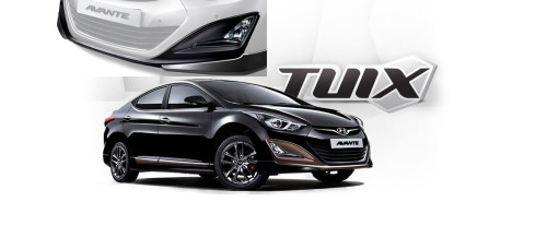 tuix front skirt set for hyundai elantra 2013-15